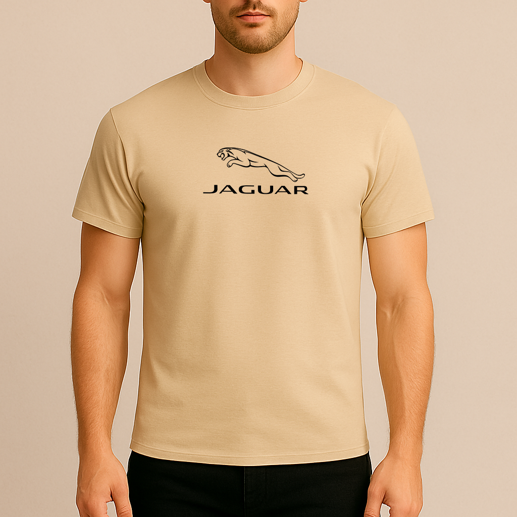 Men’s Jaguar Symbol Car Cotton T-Shirt